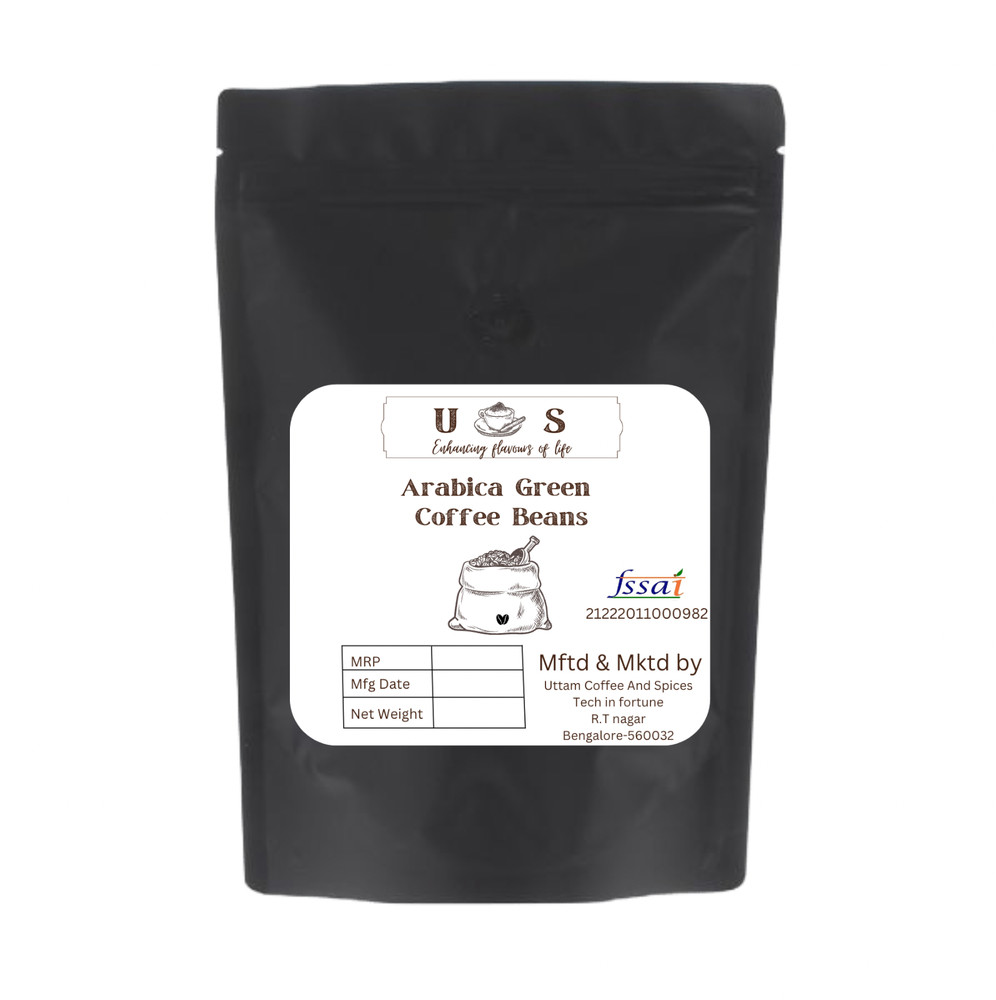 Organic Arabica Green Coffee Beans direct from the Malnad estates 100gms