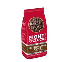 (4 pack) Eight O’Clock Coffee Medium Roast Whole Bean 100% Colombian Peaks Coffe