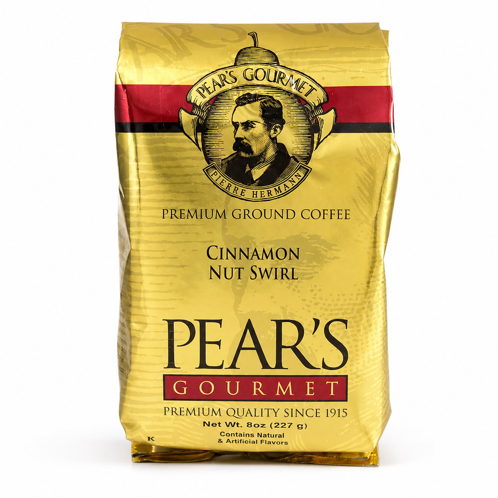 Pear’s Cinnamon Nut Swirl Ground Coffee | 8 oz | Brenmar