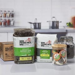 SF Bay Organic Whole Bean Coffee – 2LB Rainforest Blend, Kosher & Sustainable