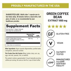 NatureWise Green Coffee Bean Extract 800mg – with 50% 60 Count (Pack of 1)