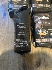 Lavazza Espresso Whole Bean Coffee Medium Roast 100% Arabica 2.2 lb Bag 6 Pack