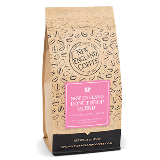 NEW ENGLAND COFFEE DONUT SHOP BLEND WHOLE BEAN COFFEE 16OZ