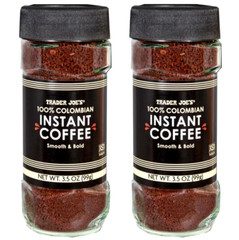 2 X Trader Joe’s 100% Colombian Instant Coffee Smooth & Bold 3.5 oz ea
