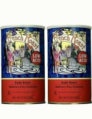 2 Pack Trader Joe’s Low Acid French Roast Whole Bean Coffee 13 oz Each