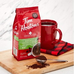 Tim Hortons Decaf Medium Roast Coffee 12 Ounce Pack of 6 100 Arabica Beans