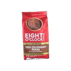 Eight O Clock 100% Colombian Peaks Whole Bean Coffee 10.5oz Mdium Roast Arabica