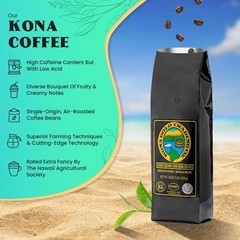 100% Kona Coffee Whole Bean 16 oz