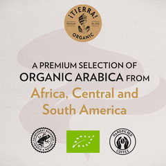 Lavazza ¡Tierra! Organic for Planet Whole Bean Coffee, Light Roast, 100% Arabica