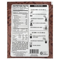 Frozen Hot Chocolate Frappe Mix 12 Pack Caffeine Free Dessert Drink Mix Kosher