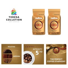 Kosher Certified Qualita Oro Italian Coffee Whole Beans – 4.5lbs (2 x 2lb Bags)