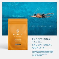 BALANCE 2/3 Decaf Medium Roast Whole Bean (12oz Bag) | Specialty-Grade USDA O…