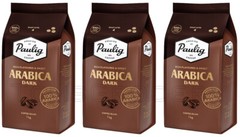 3 PAULIG ARABICA DARK Rich Flavored & Sweet Coffee Beans Bags 1 kg 35oz