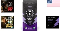 14oz Whole Bean Espresso – Organic Blend of Arabica & Robusta for Home Brewing