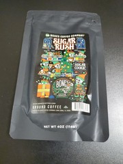 Bones Coffee Company Holiday Sugar Rush Sugar Cookie Ground Coffee 4 oz