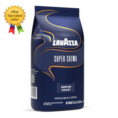 Super Crema Whole Bean Coffee Medium Espresso Roast Arabica and Robusta Blend