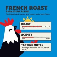 French Roast Blend 12 oz Whole Bean Dark Coffee Espresso Gourmet Fresh Bag