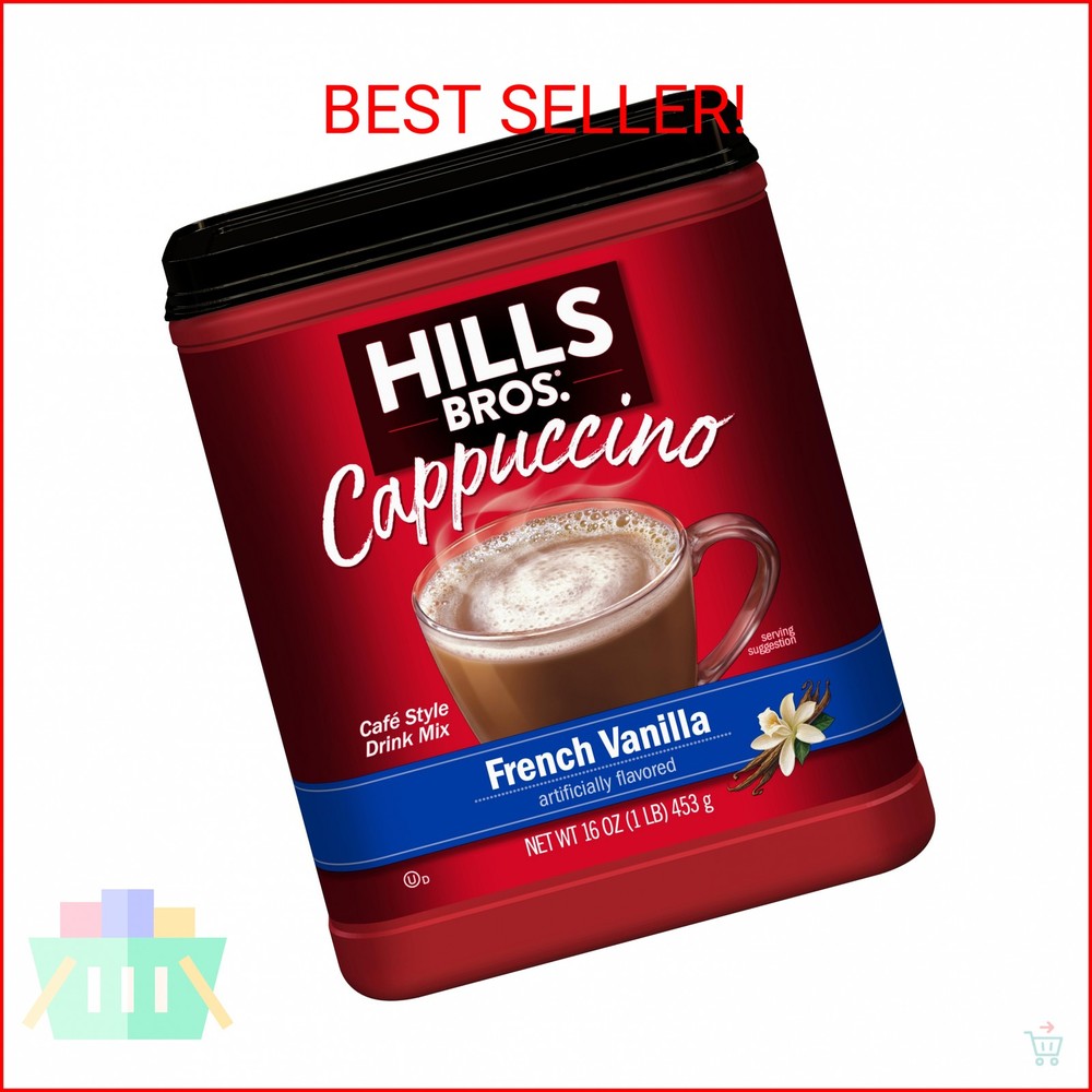 Hills Bros. Cappuccino Mix – Rich, Frothy Coffeehouse 16oz