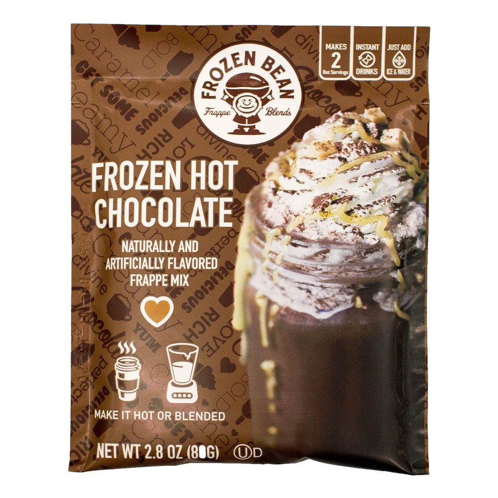 The Frozen Hot Chocolate Frappe Mix 12-pack 2.8 oz Bags