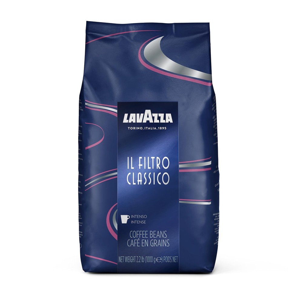 Lavazza Il Filtro Classico Dark Roast Whole Bean Coffee 2.2 LB Natural Arabica