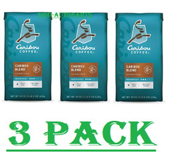 3 PACK – Caribou Blend Whole Bean Coffee 40 oz. Bag Medium Roast – Total 120 Oz.