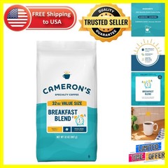 Rich 32 oz Breakfast Blend Whole Bean Coffee – USDA Organic & Gluten-Free