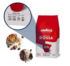 LAVAZZA Qualita Rossa Coffee Beans 1000g / 1kg / 35.3oz