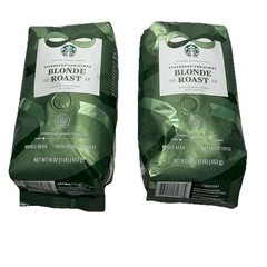 Starbucks Christmas Blonde Roast 2025 Whole Bean Coffee Ethiopian Lot Of 2