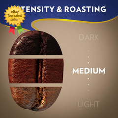 Super Crema Whole Bean Coffee Medium Espresso Roast Arabica and Robusta Blend