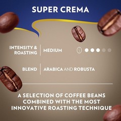 Gourmet Super Crema Whole Bean Coffee – 2.2 lb Medium Roast for Espresso Lovers