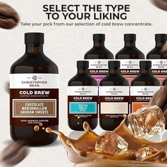 Christopher Bean Chocolate Marshmallow Graham Smores Cold Brew Coffee Bottle