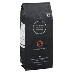 Kicking Horse Organic Fairtrade Dark Roast Whole Bean Coffee, Grizzly Claw
