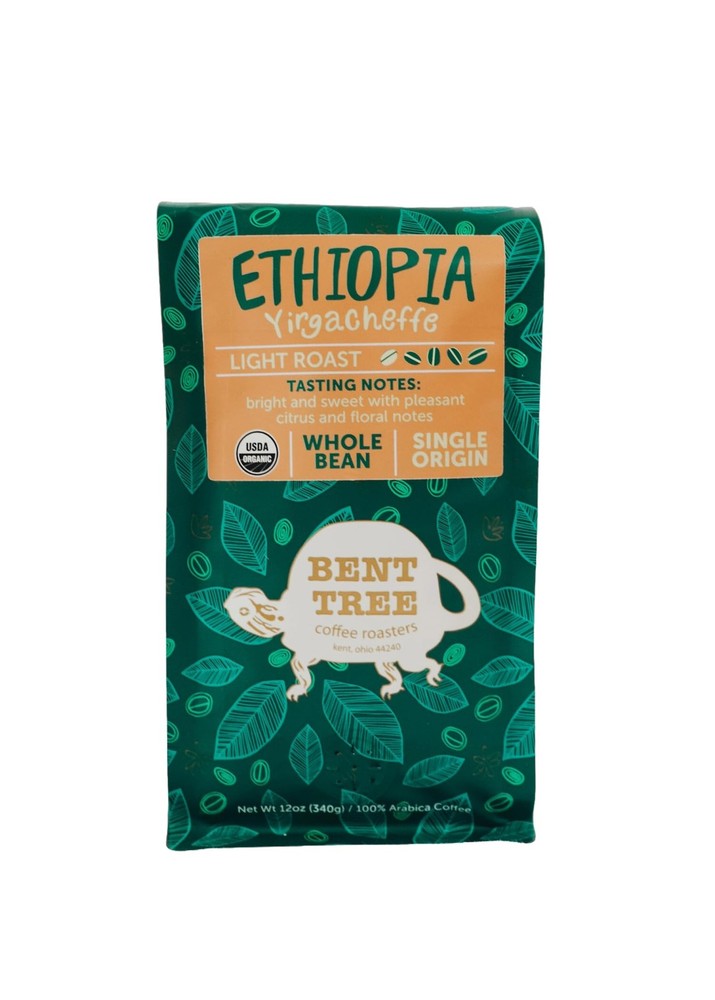 Organic Coffee, 12oz (Ethiopia Yirgacheffe), Whole Bean Coffee, Light Roast, …
