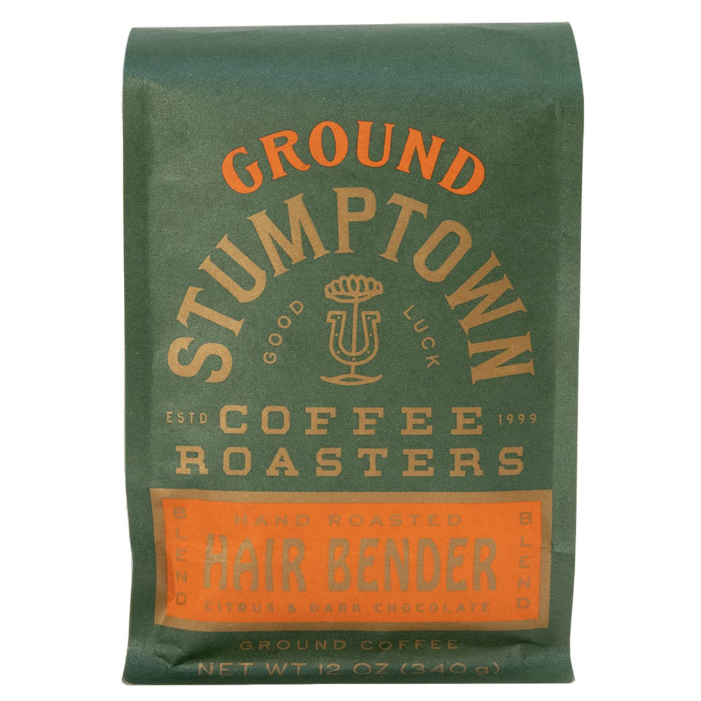 Hair Bender, Ground Coffee, 12 Ounce Bag, Flavor Notes of Citrus & Dark Chocolat