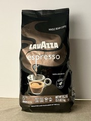 Lavazza Espresso Whole Bean Coffee 1 Kg 2.2 lb Medium Roast BB 1/30/28