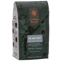 Copper Moon Dark Roast Whole Bean Coffee Blast Off Blend 2 Lb
