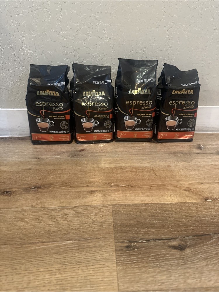 Lavazza Espresso Barista Gran Crema Whole Bean Coffee ( 4-pk , 8.8 lb)