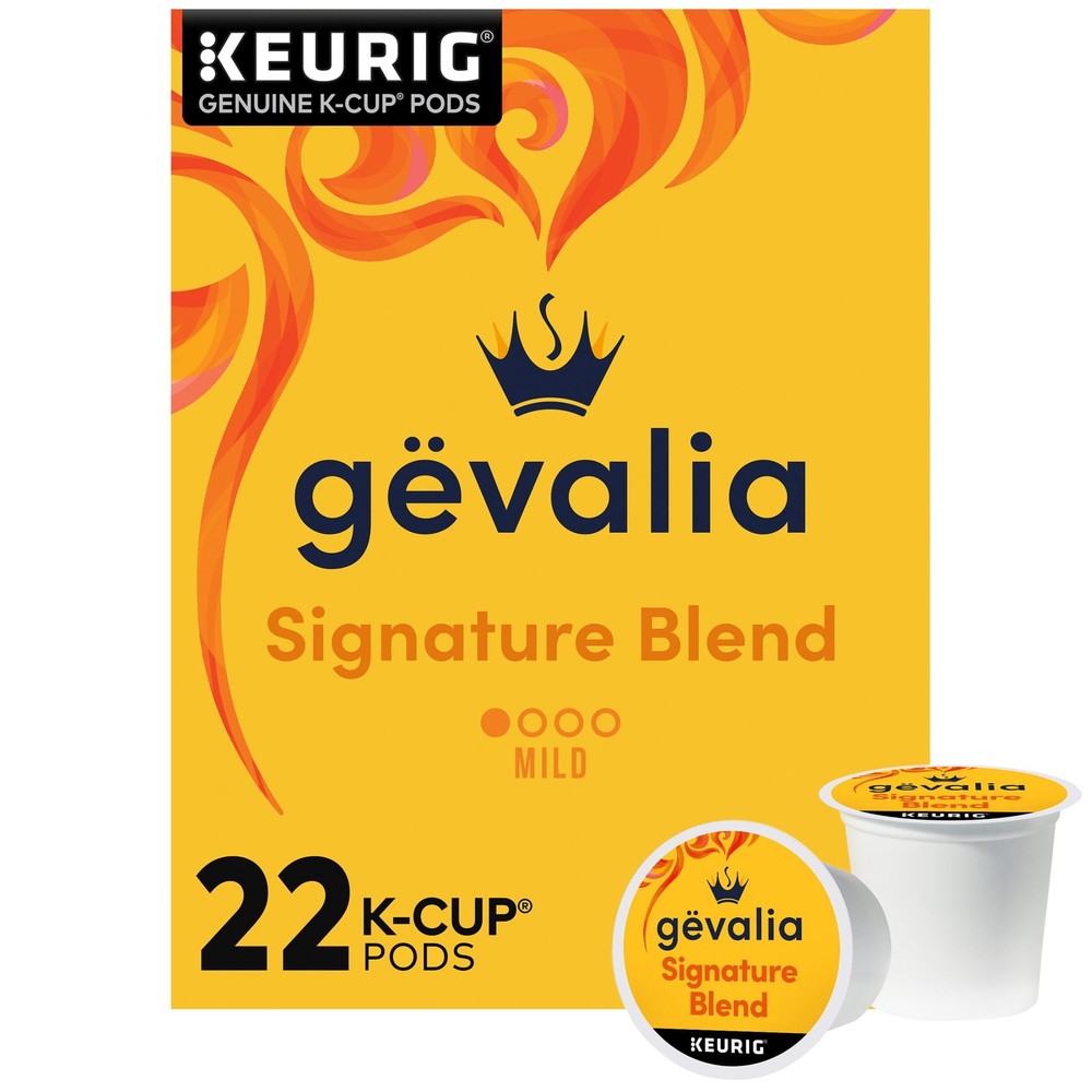 Gevalia Signature Blend Mild Roast K-Cup Coffee Pods, 22 7.6 Oz (Pack of 1)