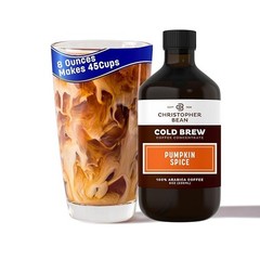 Christopher Bean Pumpkin Spice Cold Brew Coffee – Smooth & Flavorful Bottle
