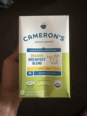 Cameron’s Smooth Coffee Organic Breakfast Blend Coffee – 12 Pods Keurig Machines