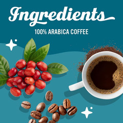 Caribou Coffee Caribou Blend Premium Medium Roast Whole Bean Coffee, 12oz