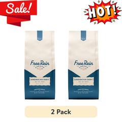 2 Pack Free Rein American Dirt Whole Bean Coffee Dark Roast 12 oz Bag New