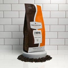, Ethiopian Yirgacheffe Kochere Whole Bean Coffee, Medium Roast, Kosher, 2 Lb (3