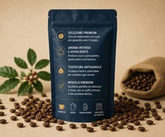 COFFEE BEANS 90% ARABICA 10% ROBUSTA PREMIUM QUALITY | ROASTED IN ITALY | 250GR