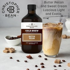 Christopher Bean Butter Pecan Cold Brew Coffee Concentrate Bottle