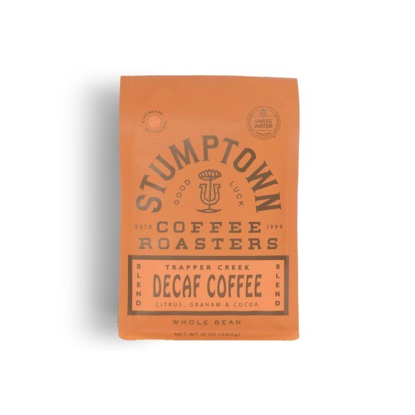 Trapper Creek Dark Roast Whole Bean Coffee – Decaf – 12oz