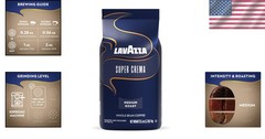 Super Crema Whole Bean Coffee 2.2 lb – Medium Espresso Roast for Perfect Brews