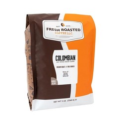 Gourmet 100% Colombian Whole Bean Coffee, 5 lb – Medium Roast, Kosher Certified