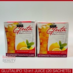 GlutaLipo Juice 2-in-1 Lemon Flavor, 20 Sachets – US Franchisee