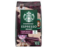 Starbucks Espresso Roast Dark Whole Bean Coffee 40oz Bag Fresh